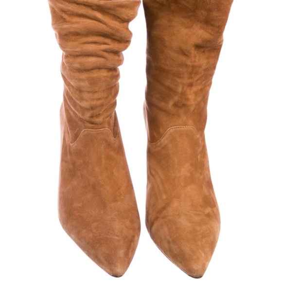Shoes - Anine Bing Suede Slouch Boots